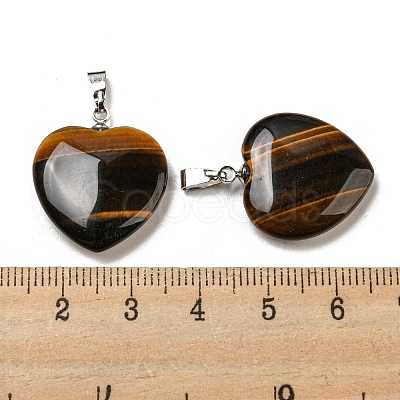 Natural Tiger Eye Pendants G-G956-B71-FF-1