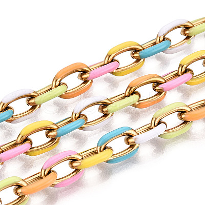 304 Stainless Steel Enamel Cable Chains CHS-ZX006-06D-1