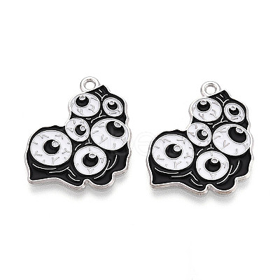 Halloween Theme Alloy and Enamel Pendants ENAM-T021-31C-01P-1