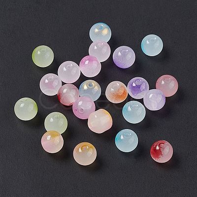 Glass Imitation Jade Beads X-GLAA-P029-03A-1