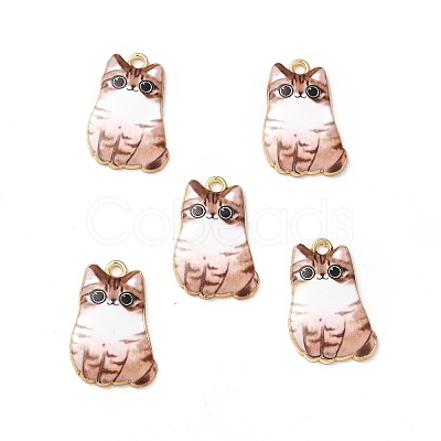 Alloy Enamel Pendants ENAM-M046-12G-C-1