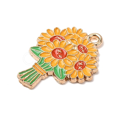 Alloy Enamel Pendants ENAM-I089-02G-02-1