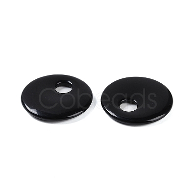 Natural Obsidian Pendants G-C140-10A-1