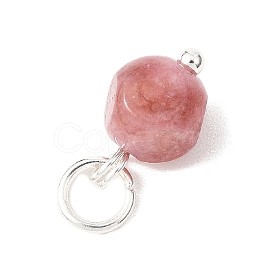 Natural Colorful Tourmaline Dice Charms PALLOY-JF04580-03-1