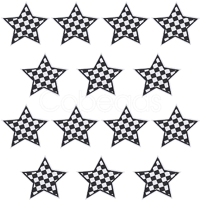 20Pcs Polyester Clothing Patches DIY-CY0002-35A-1