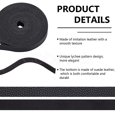 Flat Imitation Leather Cord OCOR-WH0086-69A-01-1