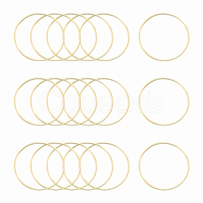Brass Linking Rings KK-Y003-03L-G-1