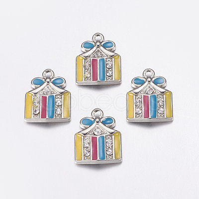 Alloy Enamel Pendants E1206-1