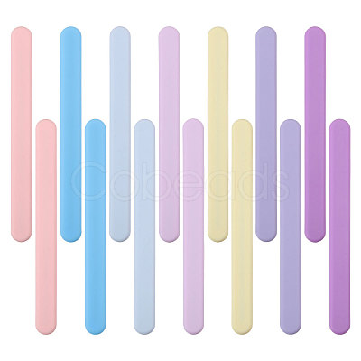 14Pcs 7 Colors Silicone Stirrers Rods DIY-CA0008-13-1