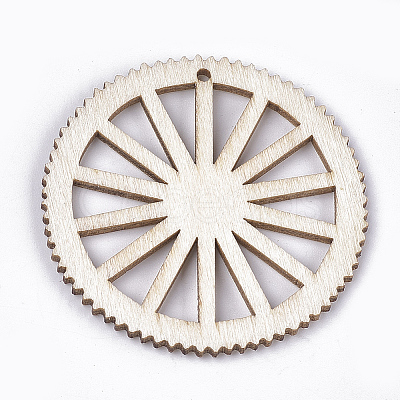 Undyed Wood Big Pendants LS-WOOD-T016-10B-1