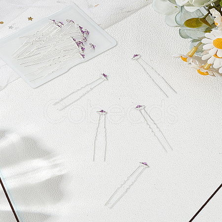 20Pcs Alloy Hair Forks OHAR-LP0004-06-1