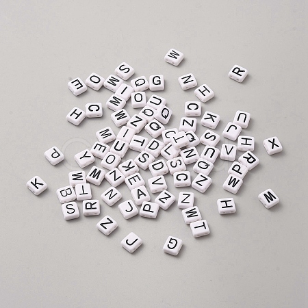5 Bags Opaque Acrylic Beads MACR-NB0001-35A-1