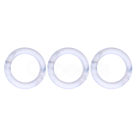 3Pcs Ring Silicone Focal Beads JX895C-01-1
