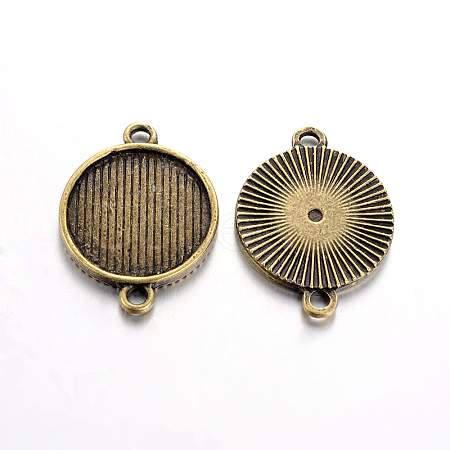 Tibetan Style Cabochon Connector Settings LS-TIBE-A17990-AB-FF-1