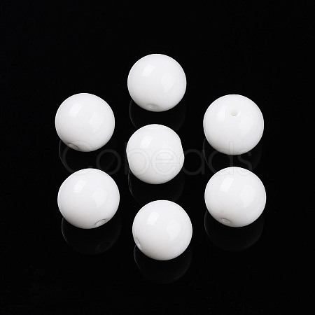 Opaque Solid Color Glass Beads X1-GLAA-N007-10mm-A06-1