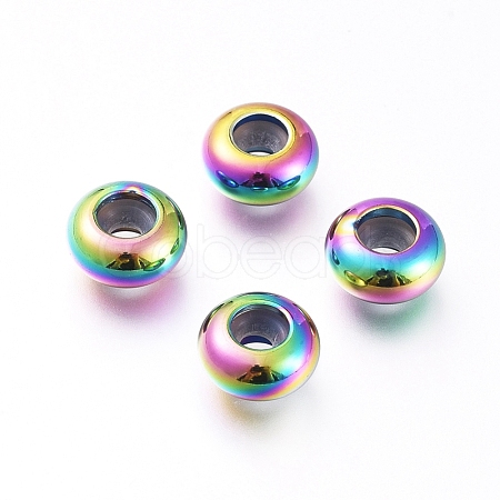 202 Stainless Steel Beads STAS-F148-8mm-07M-1