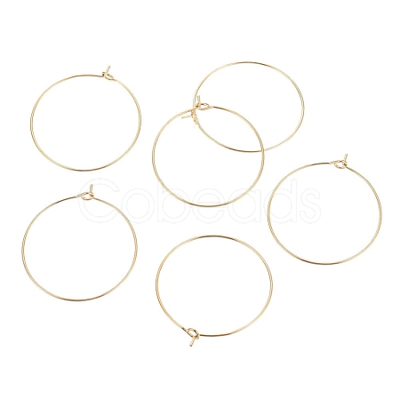 Ion Plating(IP) 316L Surgical Stainless Steel Hoop Earring Findings STAS-G130-03G-30MM-1