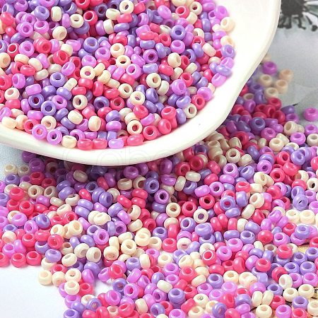 Baking Paint Glass Seed Beads SEED-P006-03A-36-1