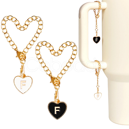2 Sets Alloy Enamel Cup Pendant Decorations HJEW-SC0001-56F-1