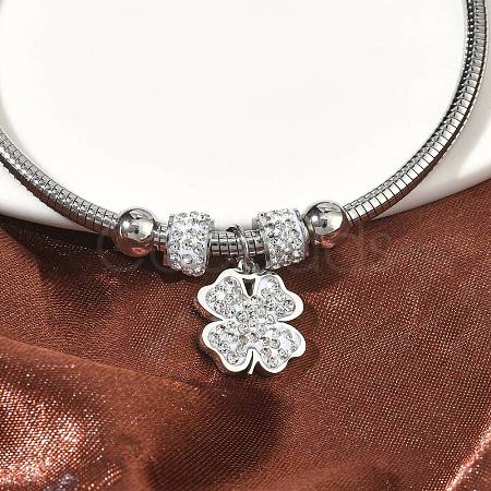 304 Stainless Steel Charm Bangles for Women BJEW-D429-02G-1