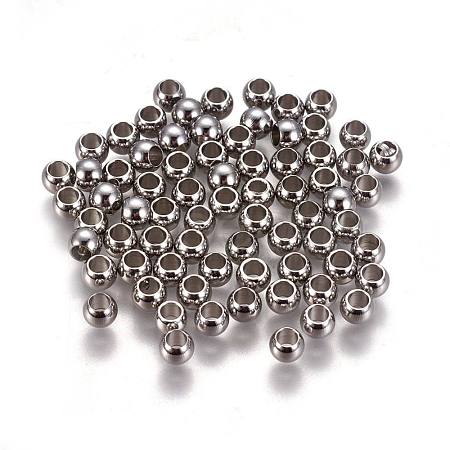 Tarnish Resistant 304 Stainless Steel Spacer Beads X-STAS-L222-42B-P-1