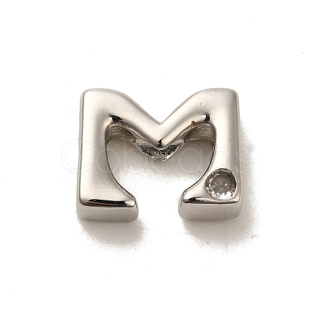 Rack Plating Brass Cubic Zirconia Beads KK-L210-008P-M-1
