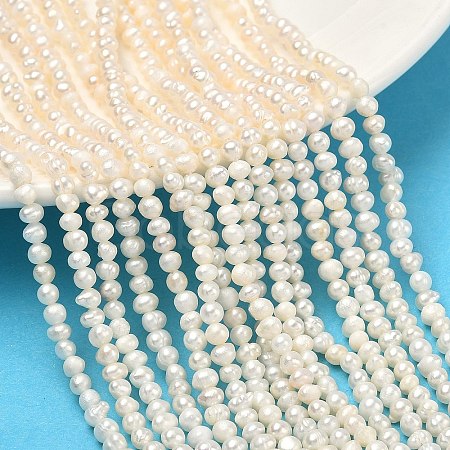 Natural Cultured Freshwater Pearl Beads Strands PEAR-L034-03-1