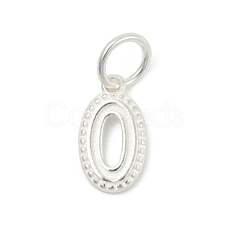 Number Series 925 Sterling Silver Charms STER-Q002-01A-1