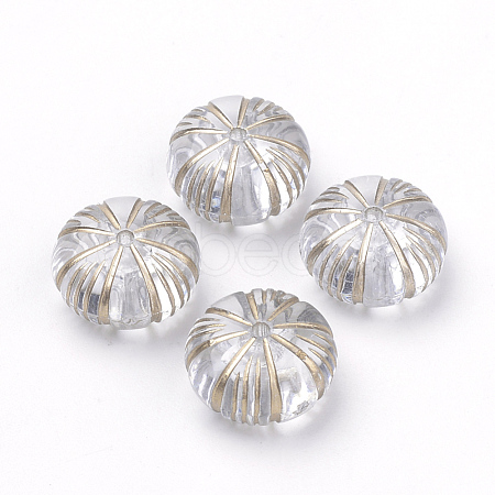 Plating Transparent Acrylic Beads X-PACR-Q115-47-1