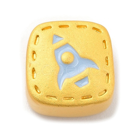 Zinc Alloy Enamel European Beads ENAM-I056-01B-02-1