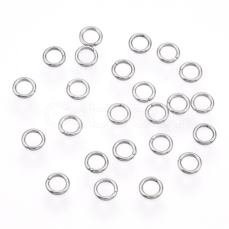 Non-Tarnish 304 Stainless Steel Open Jump Rings X-STAS-R065-45-1