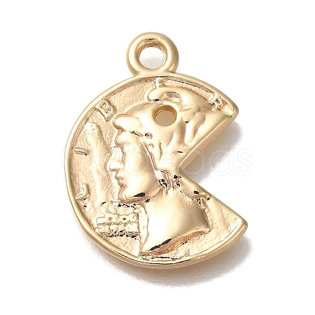 Brass Pendants KK-U038-21G-1