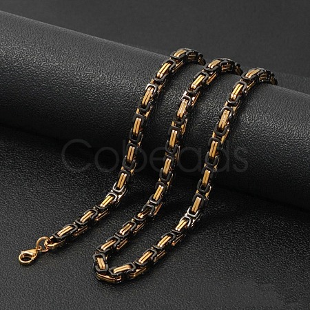 Stainless Steel Byzantine Chains Necklaces for Men FS-WG56795-134-1