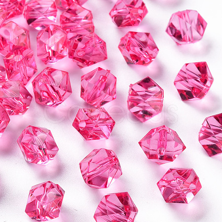 Transparent Acrylic Beads TACR-S154-15B-82-1