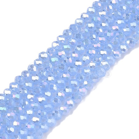Electroplate Glass Beads Strands EGLA-A044-J2mm-B03-1