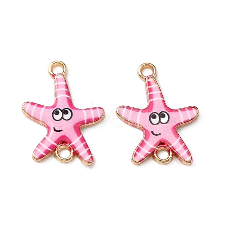 Ocean Theme Alloy Enamel Connector Charms FIND-CJC0017-15KCG-04-1