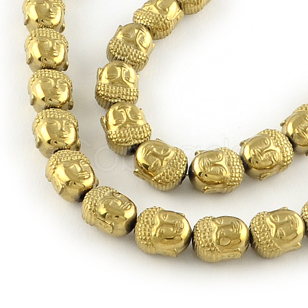 Electroplated Non-magnetic Synthetic Hematite Beads Strands G-R259-47G-1