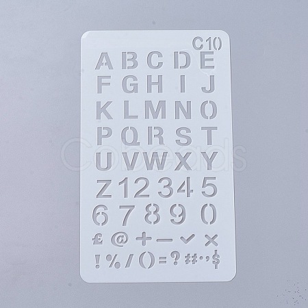 Plastic Reusable Drawing Painting Stencils Templates DIY-WH0047-10-1