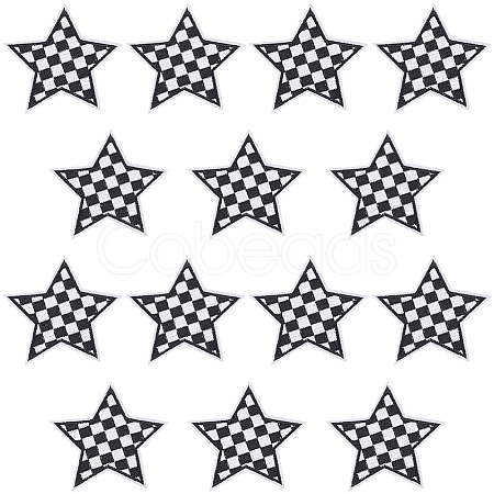20Pcs Polyester Clothing Patches DIY-CY0002-35A-1