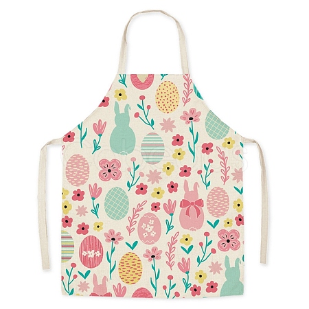 Easter Theme Flax Sleeveless Apron PW-WG92721-11-1