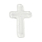 Cross Resin Cabochons, Clear, 29x18x3mm