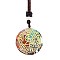 Resin & Natural & Synthetic Mixed Gemstone Pendant Necklaces, Flower, 25.59 inch(65cm)