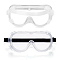 Safety Goggles, with Clear Anti Fog Anti-splash Lenses, Eye Glasses Protection Tool, Random Color Elastic Band, 188x79x59mm