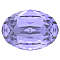 Preciosa&reg MAXIMA Crystal Fancy Stones, Czech Crystal, 435 12 601 Oval, Dura Foiling, 20410 Tanzanite, 14x10mm