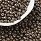 6/0 Glass Seed Beads, Opaque Colours Luster, Teardrop, Coffee, 4~5x4~4.5x3~4mm, Hole: 0.8~0.9mm, about 5625pcs/pound