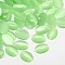 Cat Eye Cabochons, Oval, Pale Green, 40x30x6.5mm