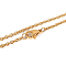 304 Stainless Steel Cable Chain Necklace Making, with Lobster Claw Clasps, Ion Plating(IP), Golden, 17.7 inch(45cm), 2mm