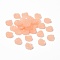 Druzy Resin Cabochons, Flat Round, Light Salmon, 12x5mm