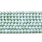 Cubic Zirconia Imitation Pearl Bead Strands, Round, Pale Turquoise, 3mm, Hole: 0.7mm, about 114~117pcs/strand, 14.80''~14.96''(37.6~38cm)