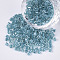 8/0 Two Cut Glass Seed Beads, Hexagon, Transparent Inside Colours Rainbow & Luster, Steel Blue, 2.5~3x2.5mm, Hole: 0.9mm, about 15000pcs/bag